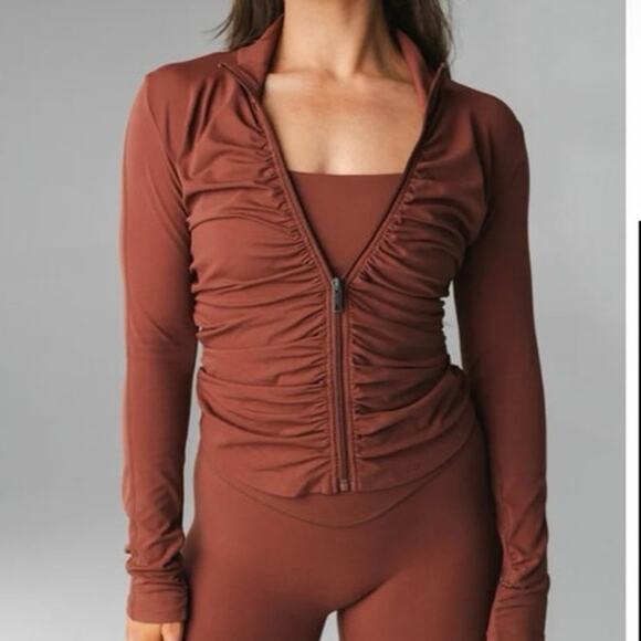 Vitality Jackets & Blazers - VitalityCloud II GatherJacket mauvepurple athleisureyogaPilates elevatedworkout